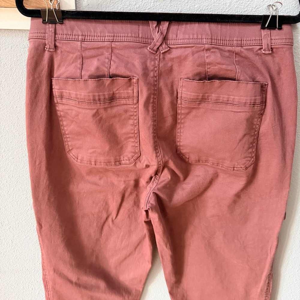 WIT & WISDOM Ab'solution Roll Cuff Stretch Utility Pants In Rum Raisin Sz 12 - Picture 6 of 16